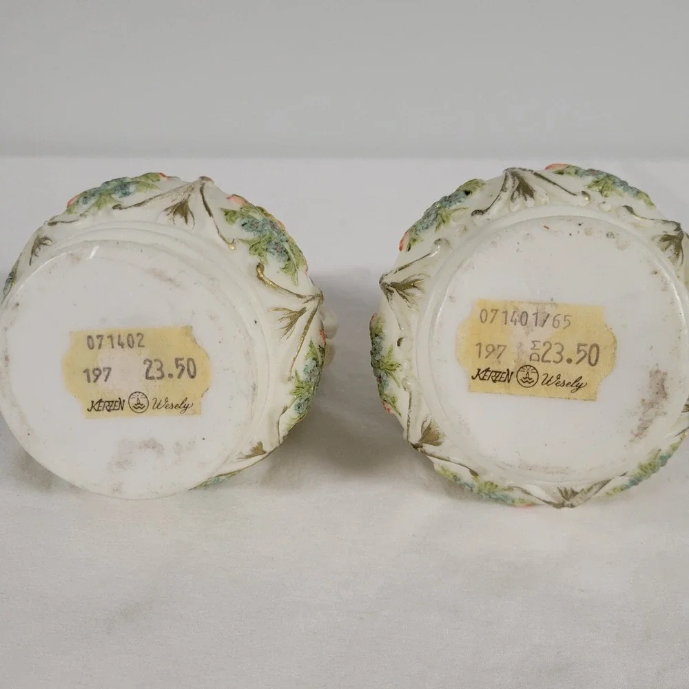 Kerzen Vintage Floral Cream Pitcher Creamer and Sugar Bowl Candles‎ Set